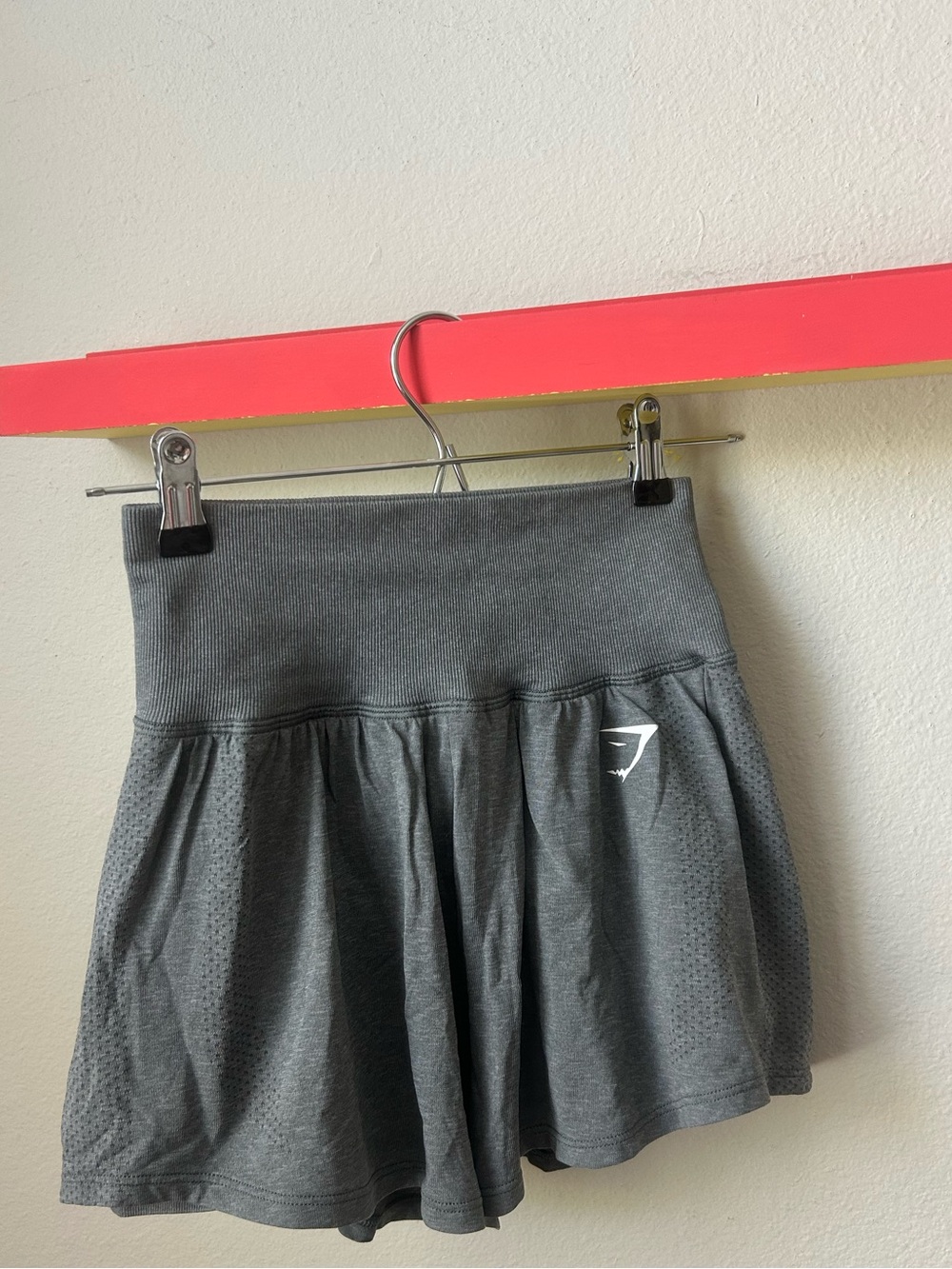 Gymshark Charcoal Grey High-Waist Athletic Skort